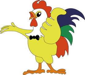 鸡卡通图