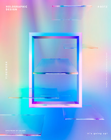 时尚蒸汽波风格海报背景图片下载