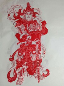 剪纸  韦陀