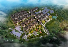 美丽乡村鸟瞰图