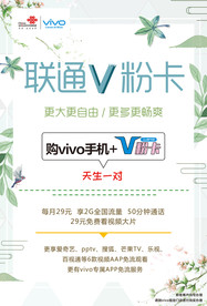 联通V粉卡海报