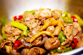 干锅鸡杂