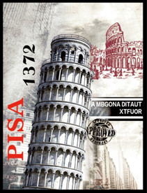 比萨 斜塔 复古PIS
