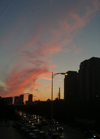 城市黄昏