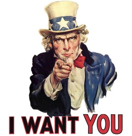 I WANT YOU海报素材