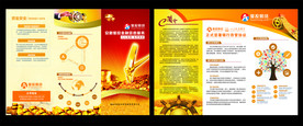 金融三折页