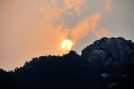 崂山晚霞