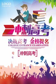 冲刺高考金榜题名海报设计