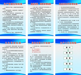 食品六项制度