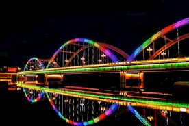 芷江和平大桥夜景