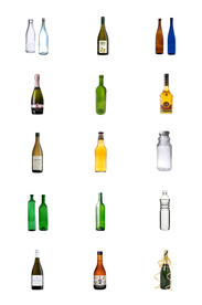 免抠酒瓶玻璃瓶png素材