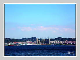 威海风景海边建筑