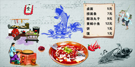 餐馆背景