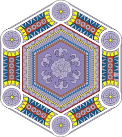 教堂天井装饰纹样