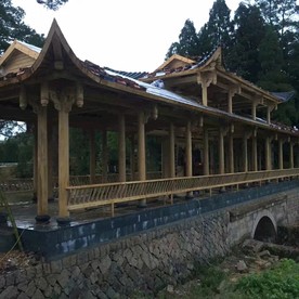 木制的公园 观景廊