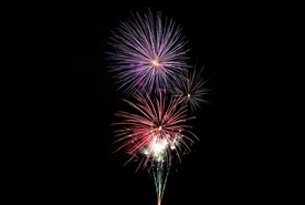 烟花 新年 新年素材 彩色 喜