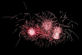 烟花 新年 新年素材 彩色 喜