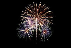 烟花 新年 新年素材 彩色 喜