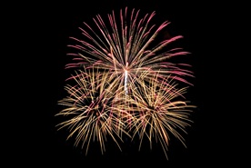 烟花 新年 新年素材 彩色 喜