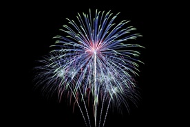 烟花 新年 新年素材 彩色 喜