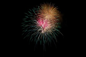 烟花 新年 新年素材 彩色 喜