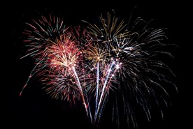 烟花 新年 新年素材 彩色 喜