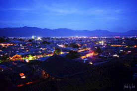 古城夜景桌面电脑壁纸图片