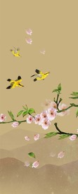 飞鸟与梅花