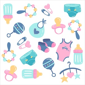 手绘婴儿用品