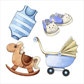 手绘婴儿用品