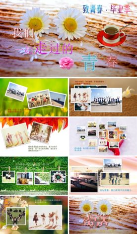 致青春毕业怀旧同学聚会电子相册