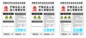 有限空间作业安全告知牌