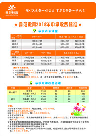 价格表