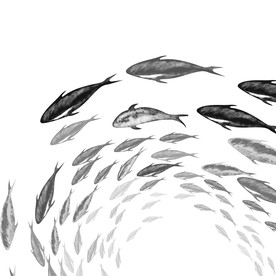 水墨鱼