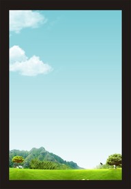 蓝天白云风景