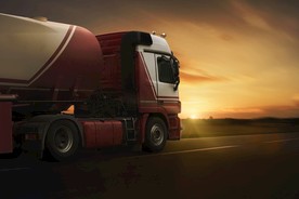 货车 黄昏 形象 汽车