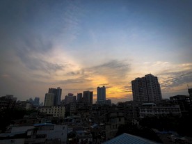 180611的广州黄昏天空