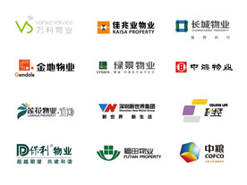 12款知名地产物业logo
