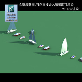 船模型 船 3D船模型 木船