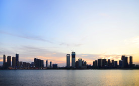 长沙湘江日落