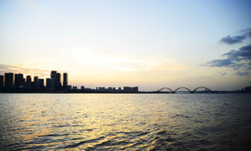 长沙湘江日落