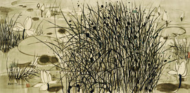 吴冠中 《草荷》