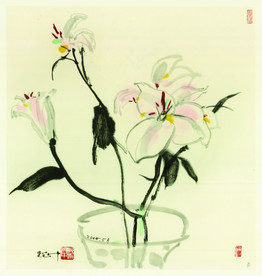 吴冠中 《丁香》