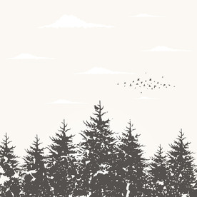 简约森林图案