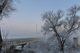 美丽的雪景