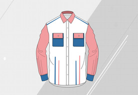 男士撞色休闲衬衫