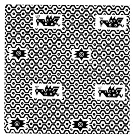 中国传统飞鸟四方连续纹样