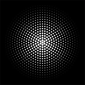 黑白色渐变圆形网点