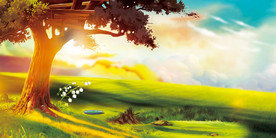 大树绿色设计背景图