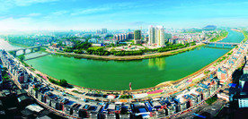 高安城区全景图
